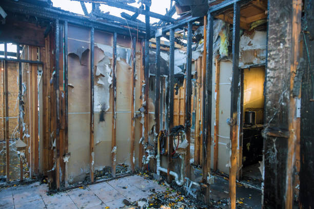 Professional Fire Damage Repair technician working in Stratford, WI